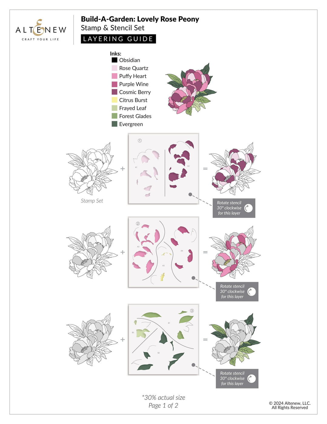 Build-A-Garden: Lovely Rose Peony & Add-on Die Bundle