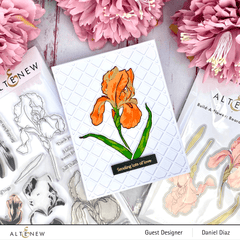 Altenew Build-A-Flower Set Build-A-Flower: Bearded Iris Layering Stamp & Die Set