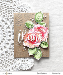 Altenew Build-A-Flower Set Build-A-Flower: Bellaroma Hybrid Tea Rose Layering Stamp & Die Set