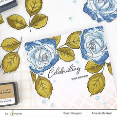 Altenew Build-A-Flower Set Build-A-Flower: Bellaroma Hybrid Tea Rose Layering Stamp & Die Set