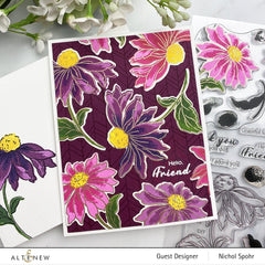 Altenew Build-A-Flower Set Build-A-Flower: Coneflower Layering Stamp & Die Set