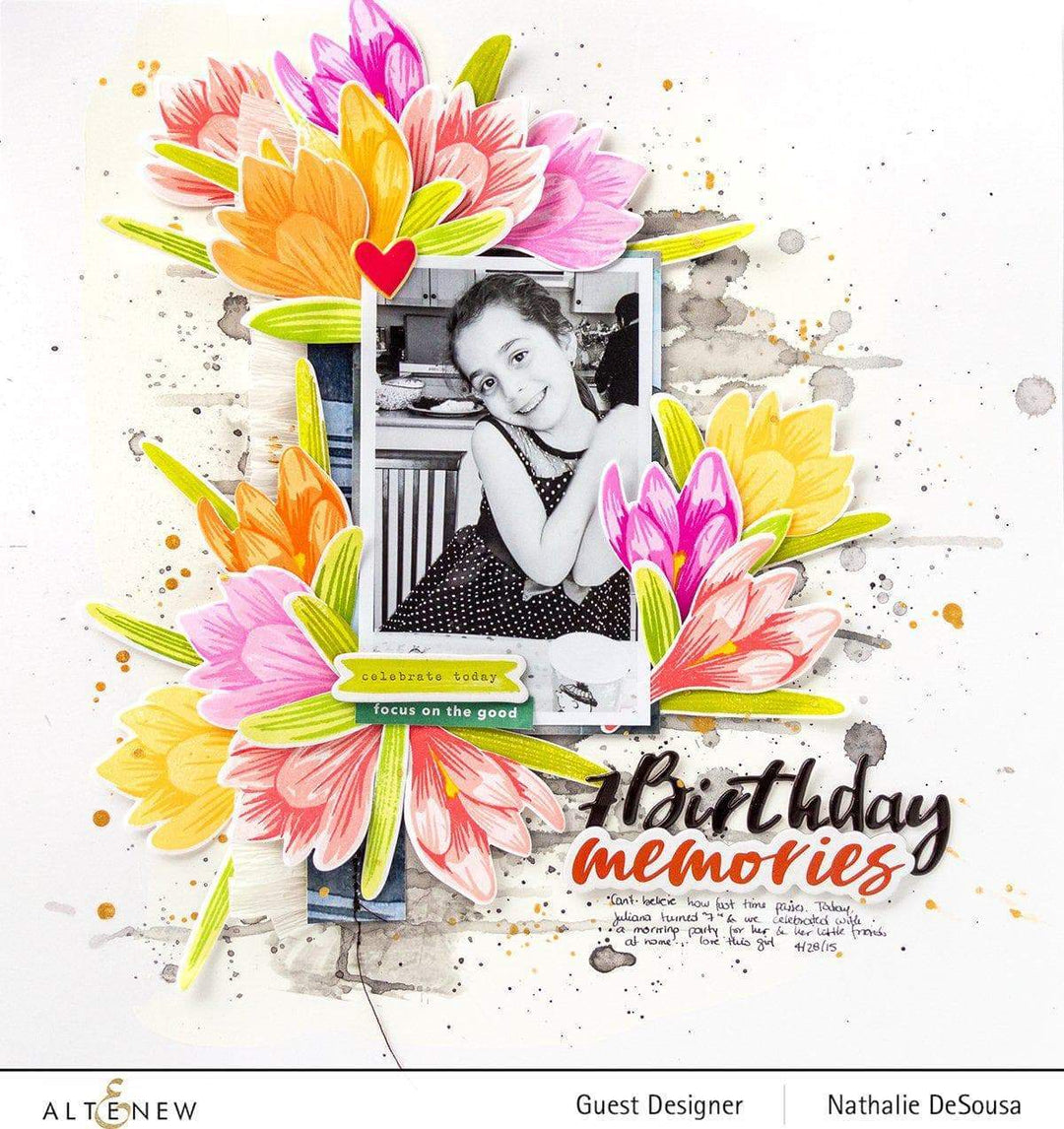 Altenew Build-A-Flower Set Build-A-Flower: Crocus Layering Stamp & Die Set