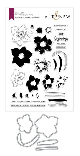 Altenew Build-A-Flower Set Build-A-Flower: Daffodil Layering Stamp & Die Set