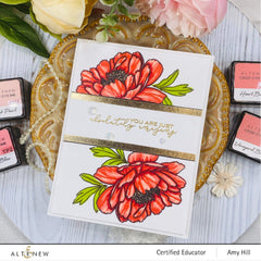 Altenew Build-A-Flower Set Build-A-Flower: Hawaiian Coral Layering Stamp & Die Set