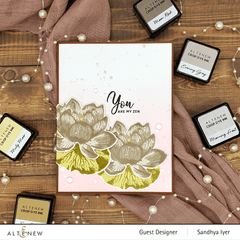 Altenew Build-A-Flower Set Build-A-Flower: Indian Lotus Layering Stamp & Die Set