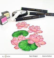 Altenew Build-A-Flower Set Build-A-Flower: Indian Lotus Layering Stamp & Die Set