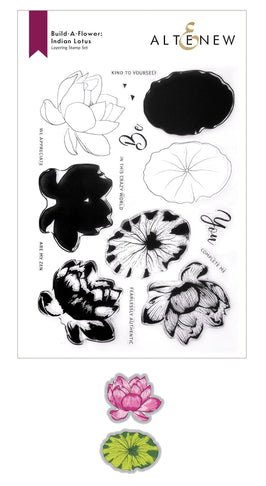 Altenew Build-A-Flower Set Build-A-Flower: Indian Lotus Layering Stamp & Die Set