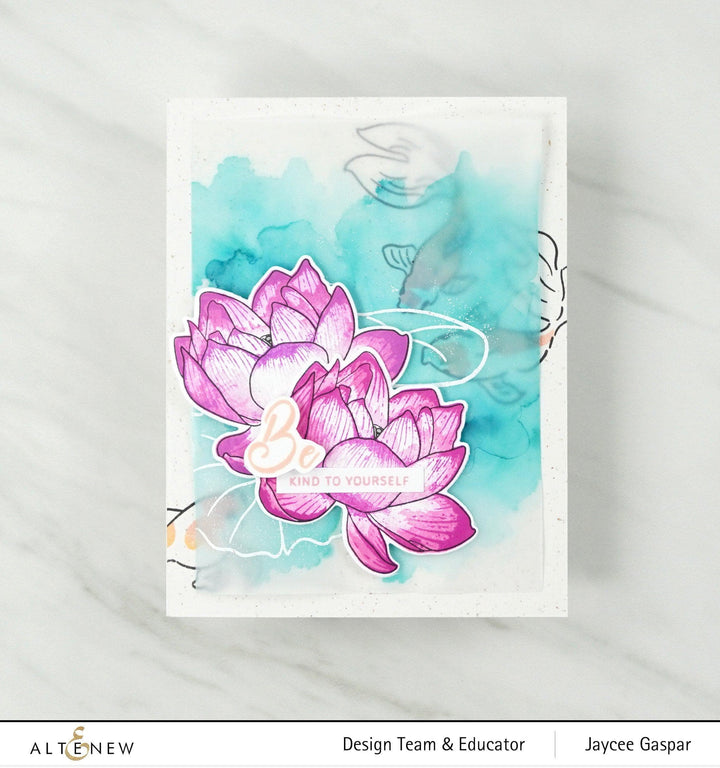 Altenew Build-A-Flower Set Build-A-Flower: Indian Lotus Layering Stamp & Die Set