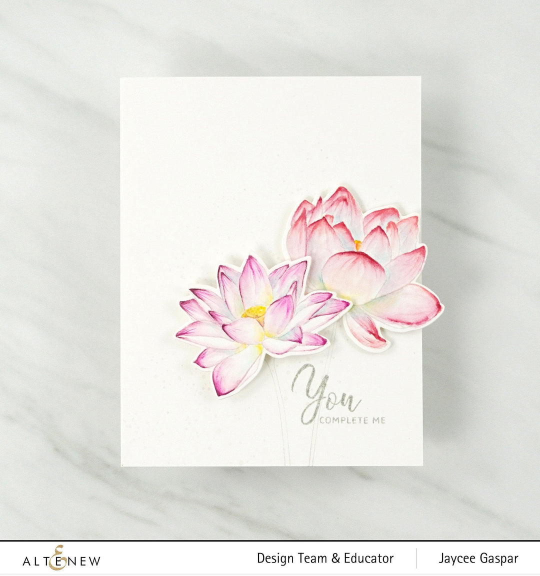 Altenew Build-A-Flower Set Build-A-Flower: Indian Lotus Layering Stamp & Die Set