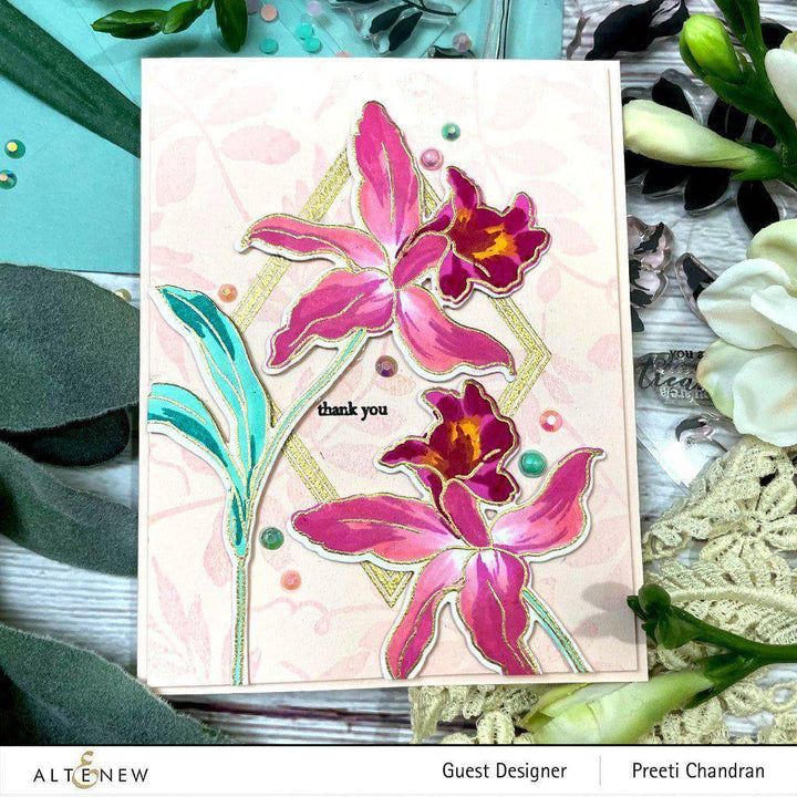Altenew Build-A-Flower Set Build-A-Flower: Laelia Layering Stamp & Die Set
