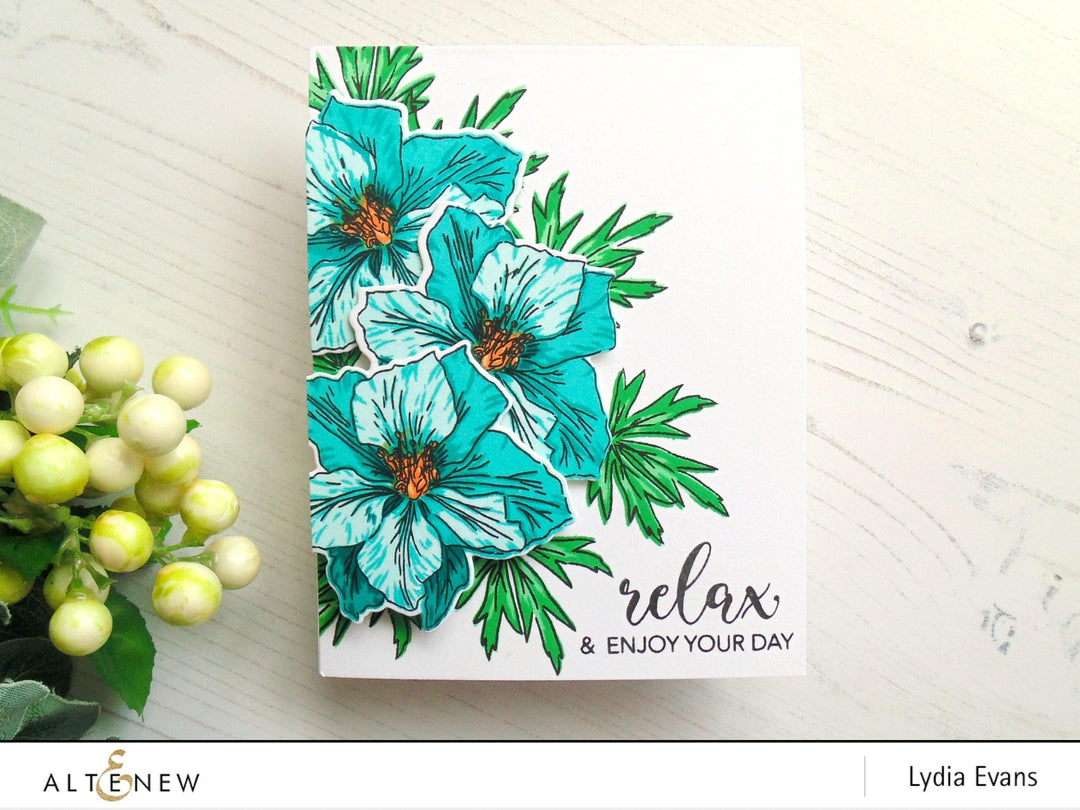 Altenew Build-A-Flower Set Build-A-Flower: Larkspur Layering Stamp & Die Set