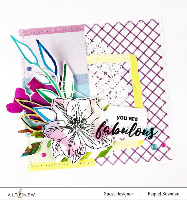 Altenew Build-A-Flower Set Build-A-Flower: Larkspur Layering Stamp & Die Set