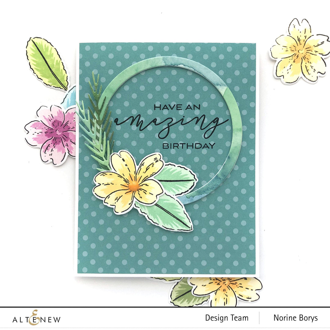 Altenew Build-A-Flower Set Build-A-Flower: Primrose Layering Stamp & Die Set
