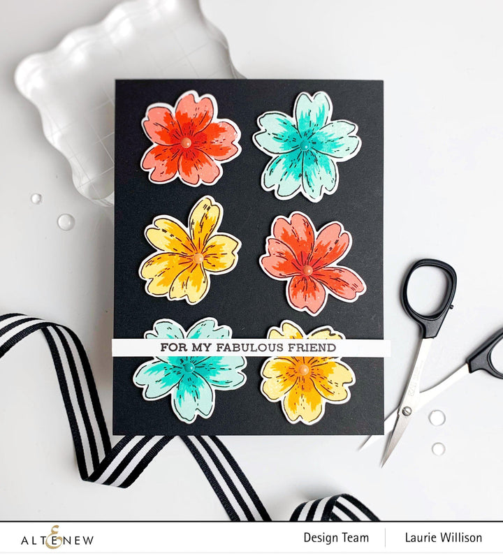 Altenew Build-A-Flower Set Build-A-Flower: Primrose Layering Stamp & Die Set