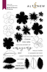 Altenew Build-A-Flower Set Build-A-Flower: Primrose Layering Stamp & Die Set