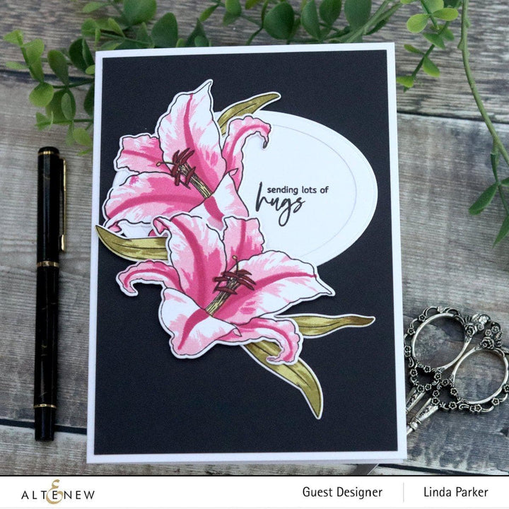 Altenew Build-A-Flower Set Build-A-Flower: Queen of the Lilies Layering Stamp & Die Set