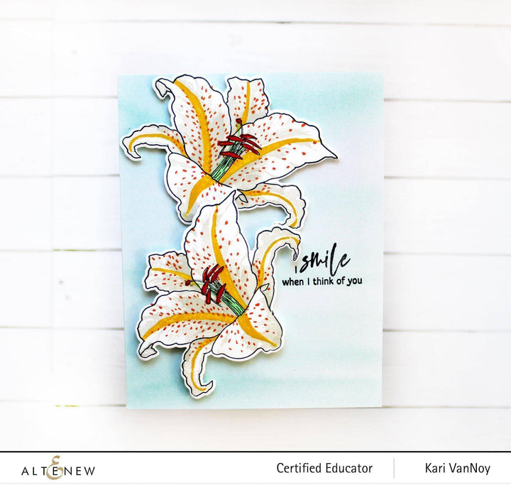 Altenew Build-A-Flower Set Build-A-Flower: Queen of the Lilies Layering Stamp & Die Set