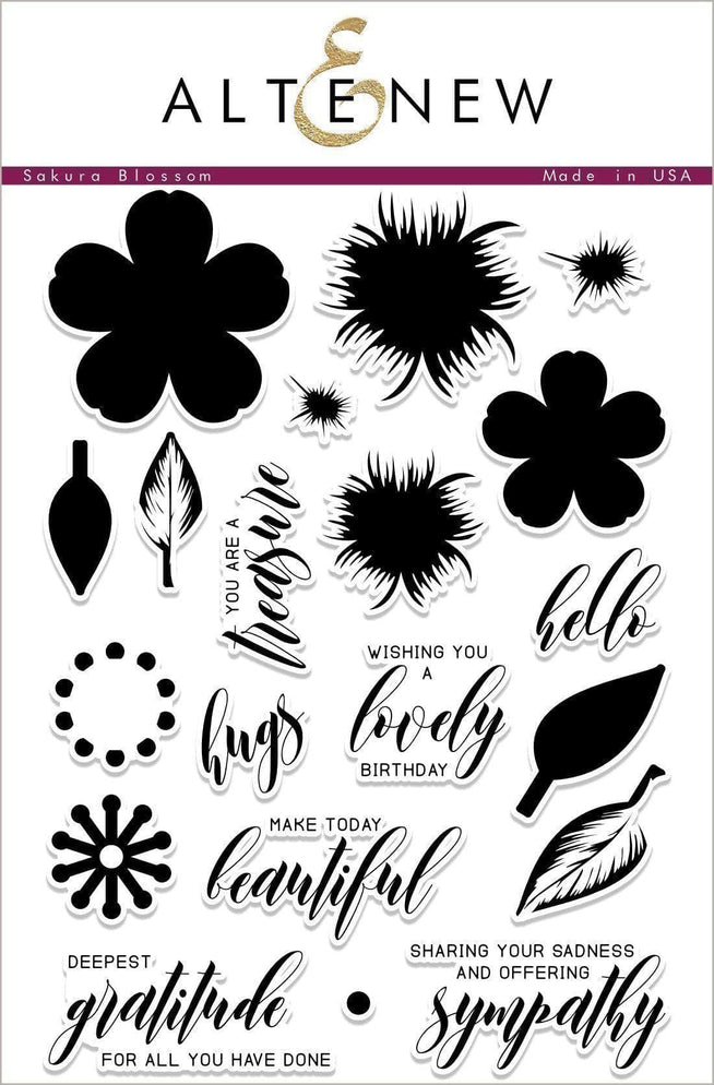Altenew Build-A-Flower Set Build-A-Flower: Sakura Blossom Layering Stamp & Die Set