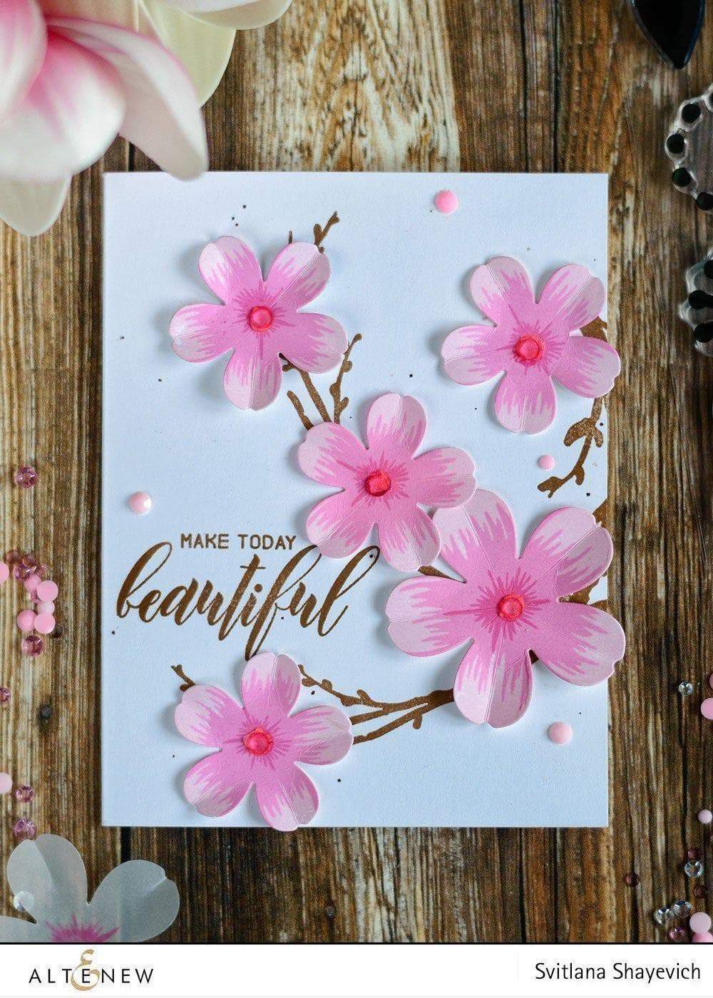 Altenew Build-A-Flower Set Build-A-Flower: Sakura Blossom Layering Stamp & Die Set