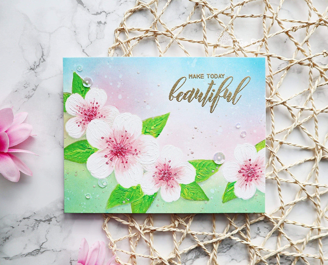Altenew Build-A-Flower Set Build-A-Flower: Sakura Blossom Layering Stamp & Die Set