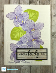 Altenew Build-A-Flower Set Build-A-Flower: Sweet Violet Layering Stamp & Die Set