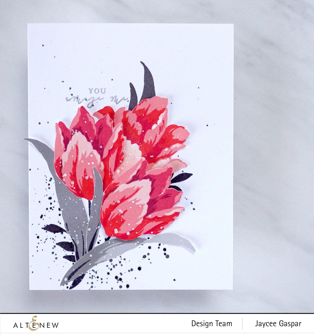 Altenew Build-A-Flower Set Build-A-Flower: Triumph Tulip Layering Stamp & Die Set