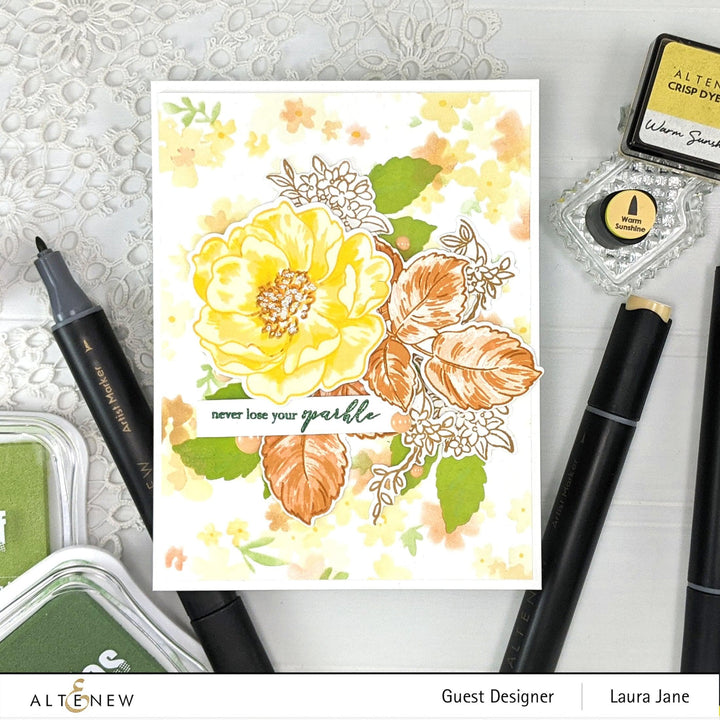 Altenew Build-A-Flower Set Build-A-Flower: Wild Rose Layering Stamp & Die Set
