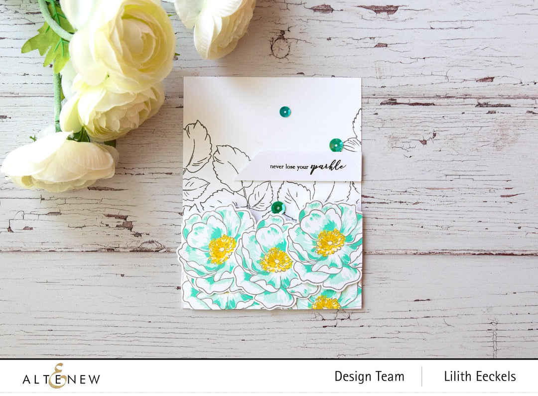 Altenew Build-A-Flower Set Build-A-Flower: Wild Rose Layering Stamp & Die Set