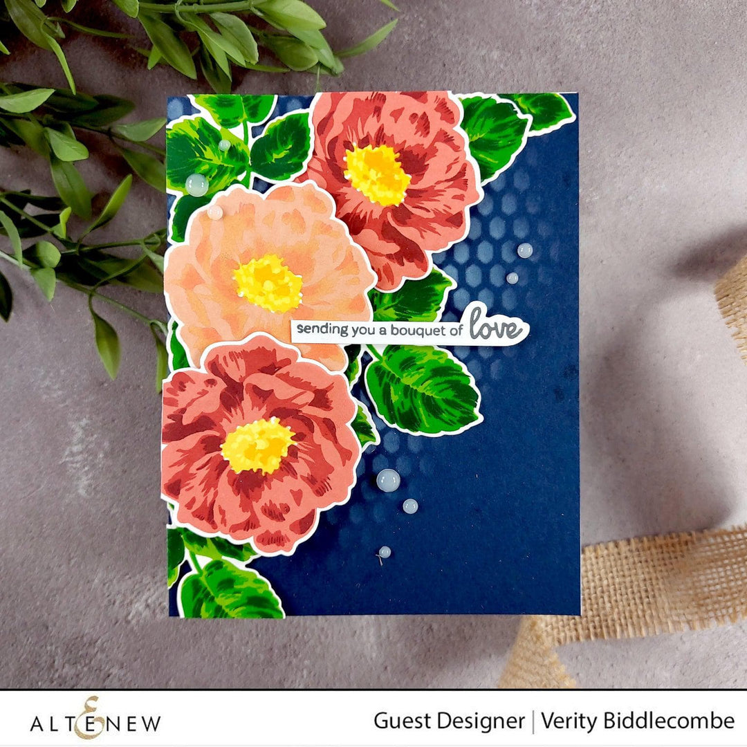 Altenew Build-A-Flower Set Build-A-Flower: Wild Rose Layering Stamp & Die Set