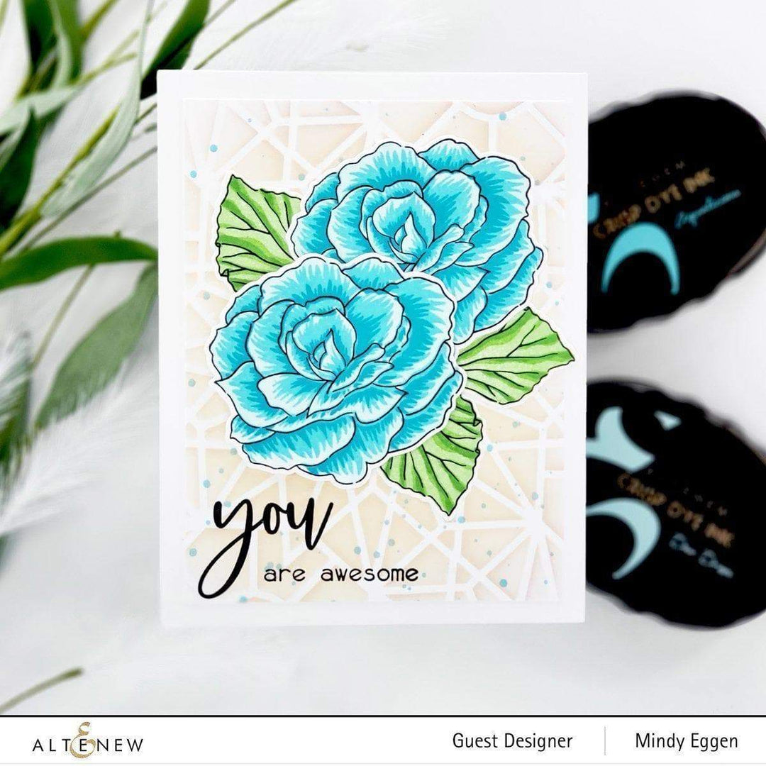 Altenew Build-A-Flower Set Build-A-Flower: Begonia Layering Stamp & Die Set & Ink Bundle
