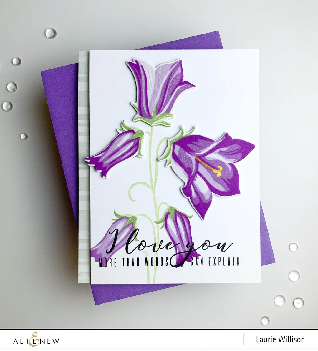 Altenew Build-A-Flower Set Z - Build-A-Flower: Bellflower Layering Stamp & Die Set