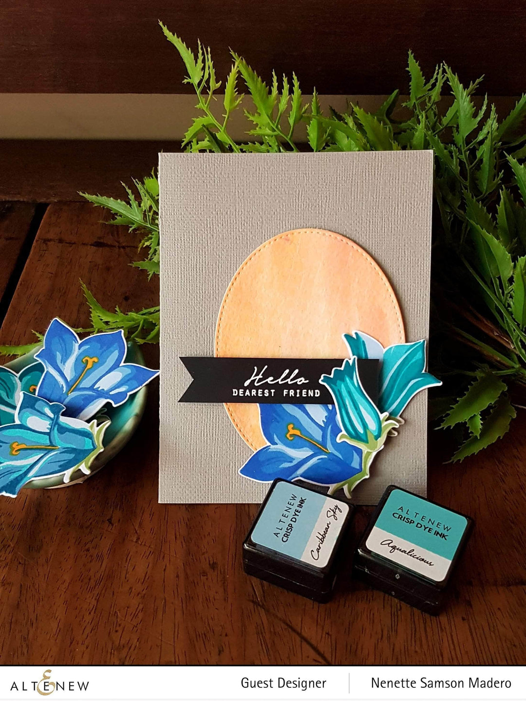 Altenew Build-A-Flower Set Z - Build-A-Flower: Bellflower Layering Stamp & Die Set & Ink Bundle