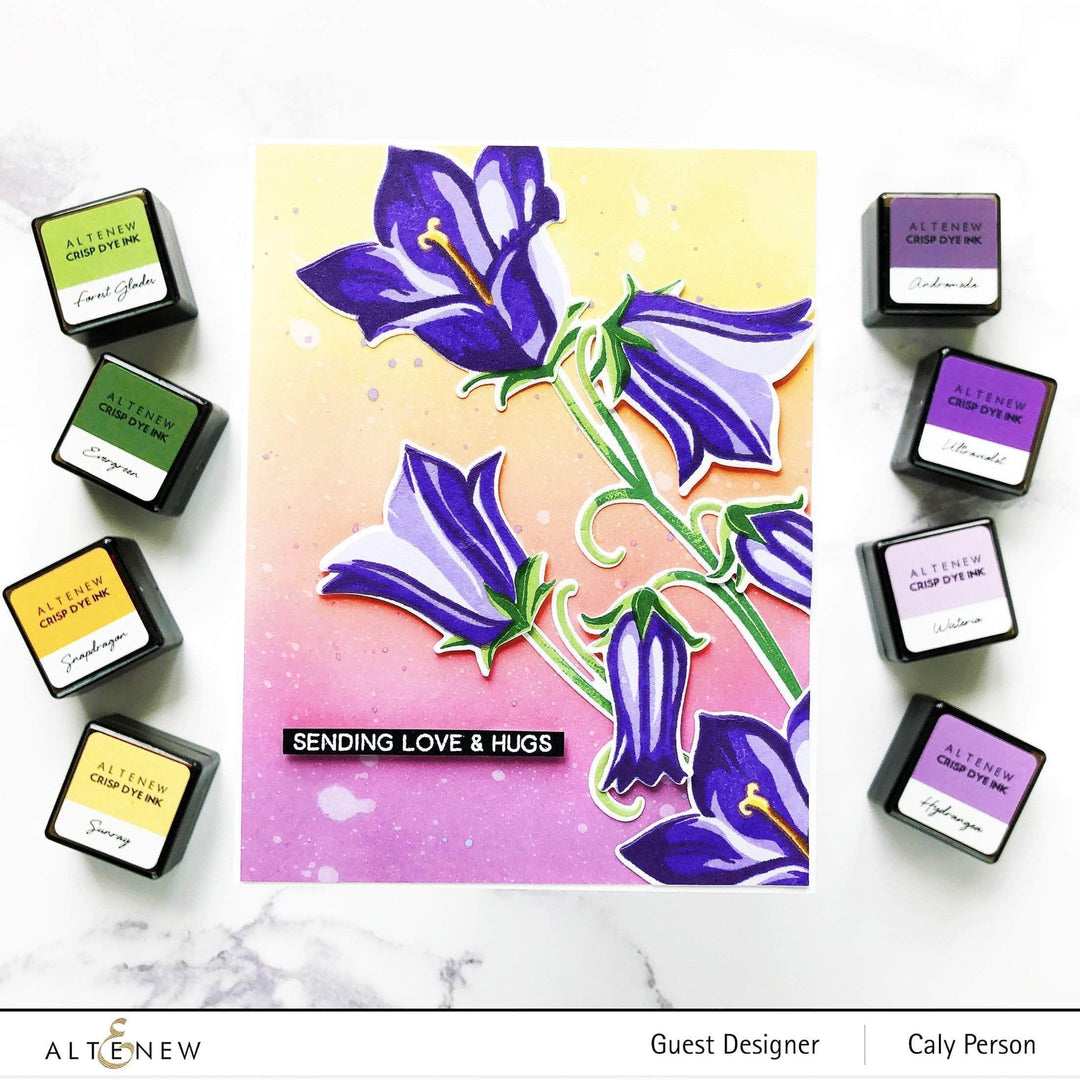 Altenew Build-A-Flower Set Z - Build-A-Flower: Bellflower Layering Stamp & Die Set & Ink Bundle