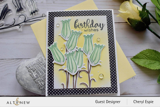 Altenew Build-A-Flower Set Z - Build-A-Flower: Bellflower Layering Stamp & Die Set & Ink Bundle