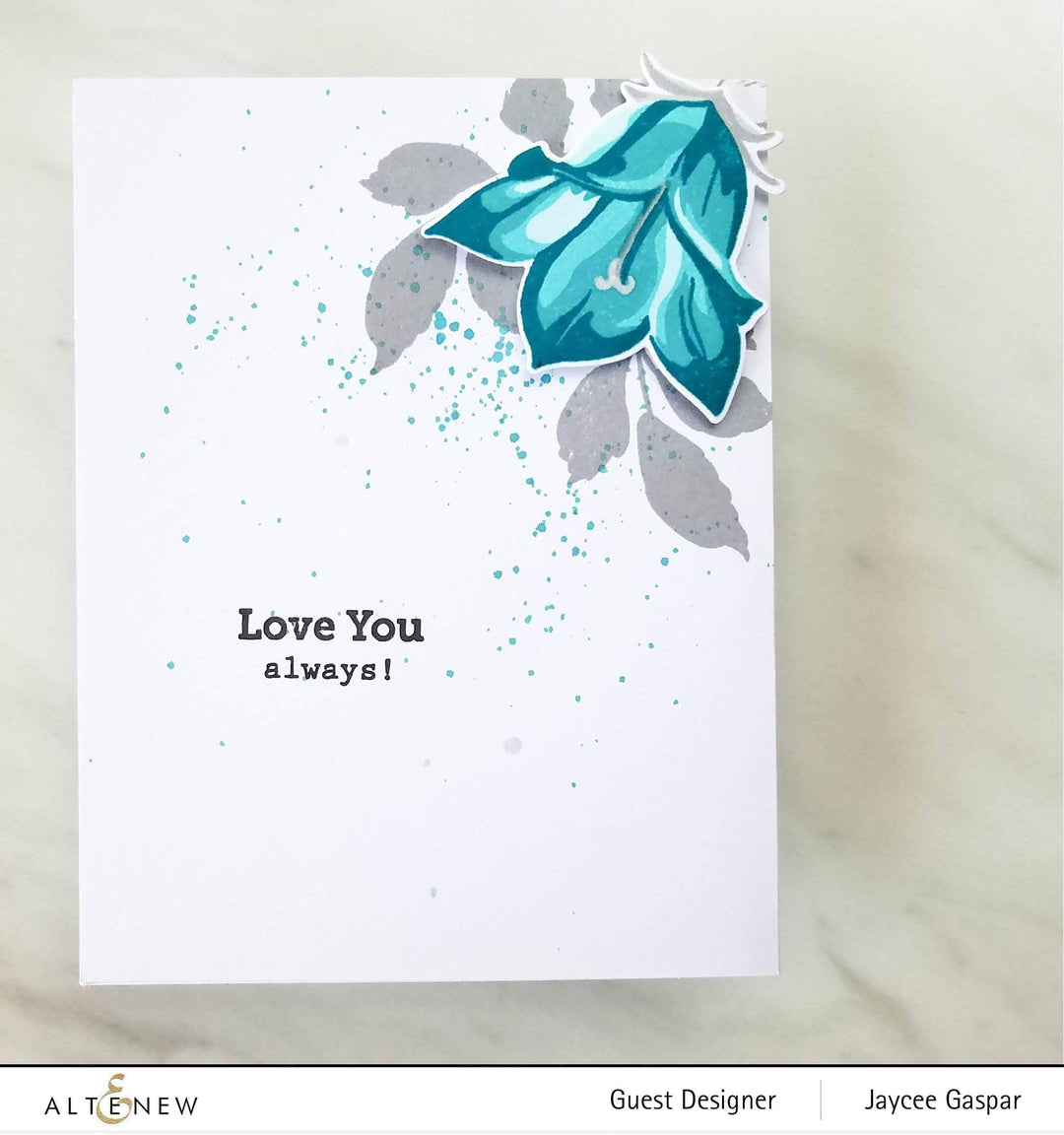 Altenew Build-A-Flower Set Z - Build-A-Flower: Bellflower Layering Stamp & Die Set & Ink Bundle