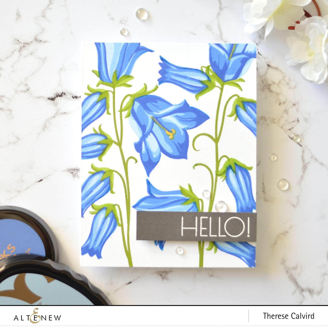 Altenew Build-A-Flower Set Z - Build-A-Flower: Bellflower Layering Stamp & Die Set & Ink Bundle