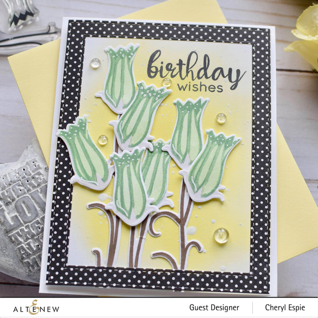 Altenew Build-A-Flower Set Z - Build-A-Flower: Bellflower Layering Stamp & Die Set & Ink Bundle