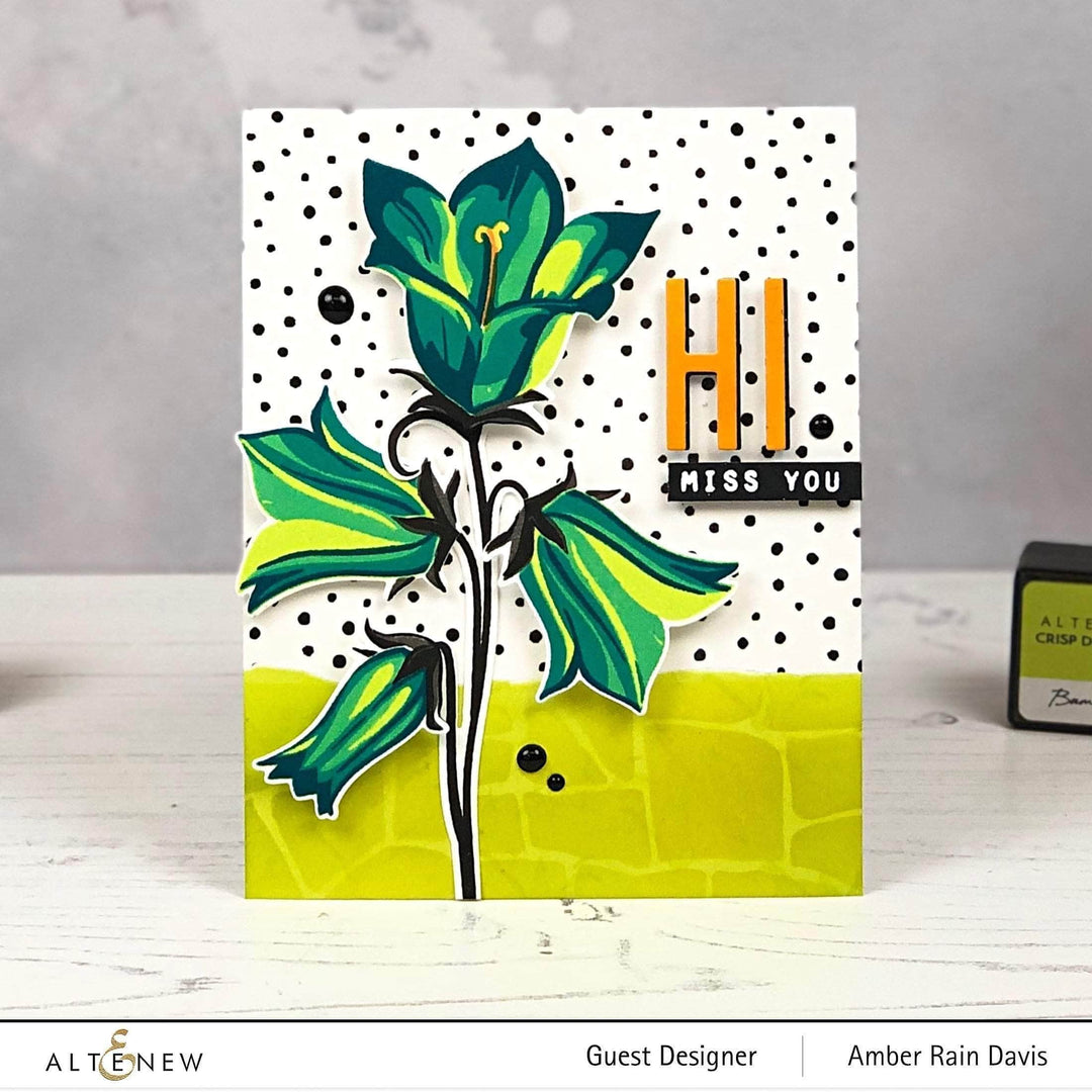 Altenew Build-A-Flower Set Z - Build-A-Flower: Bellflower Layering Stamp & Die Set & Ink Bundle