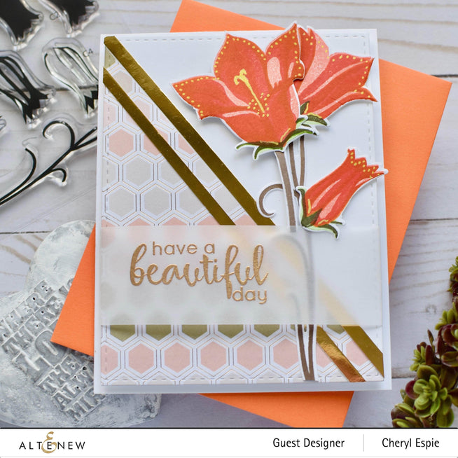 Altenew Build-A-Flower Set Z - Build-A-Flower: Bellflower Layering Stamp & Die Set & Ink Bundle
