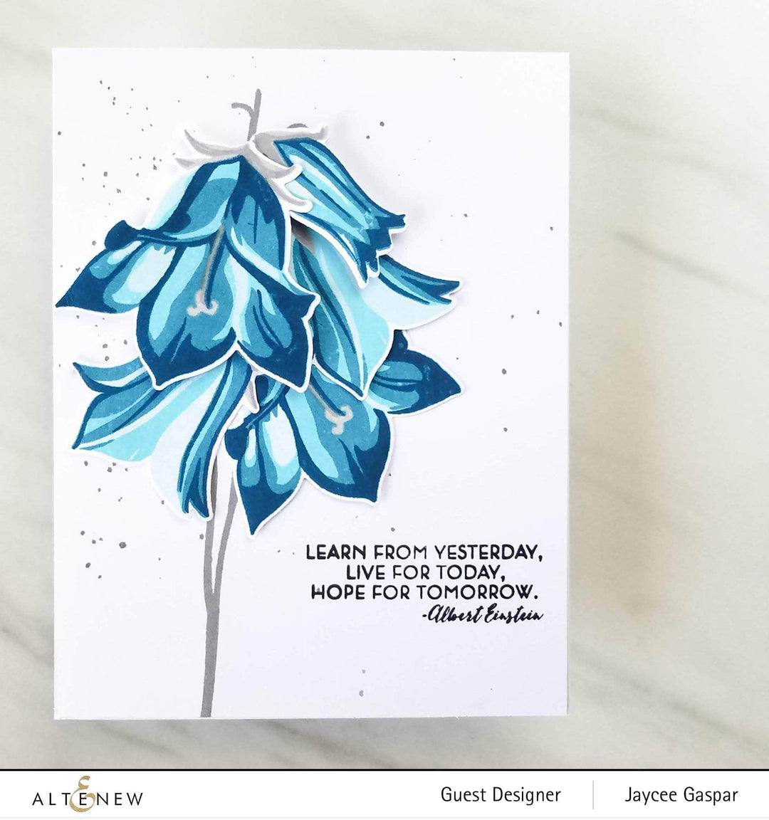 Altenew Build-A-Flower Set Z - Build-A-Flower: Bellflower Layering Stamp & Die Set & Ink Bundle