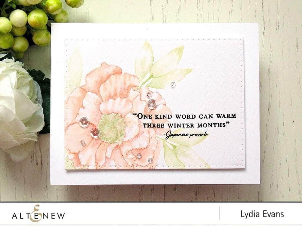 Altenew Build-A-Flower Set Build-A-Flower: Camellia Layering Stamp & Die Set & Ink Bundle