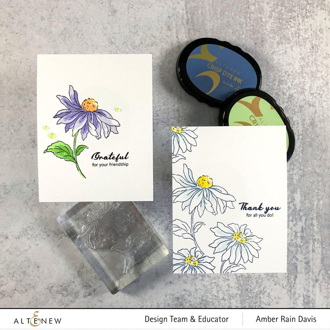 Altenew Build-A-Flower Set Build-A-Flower: Coneflower Layering Stamp & Die Set & Ink Bundle