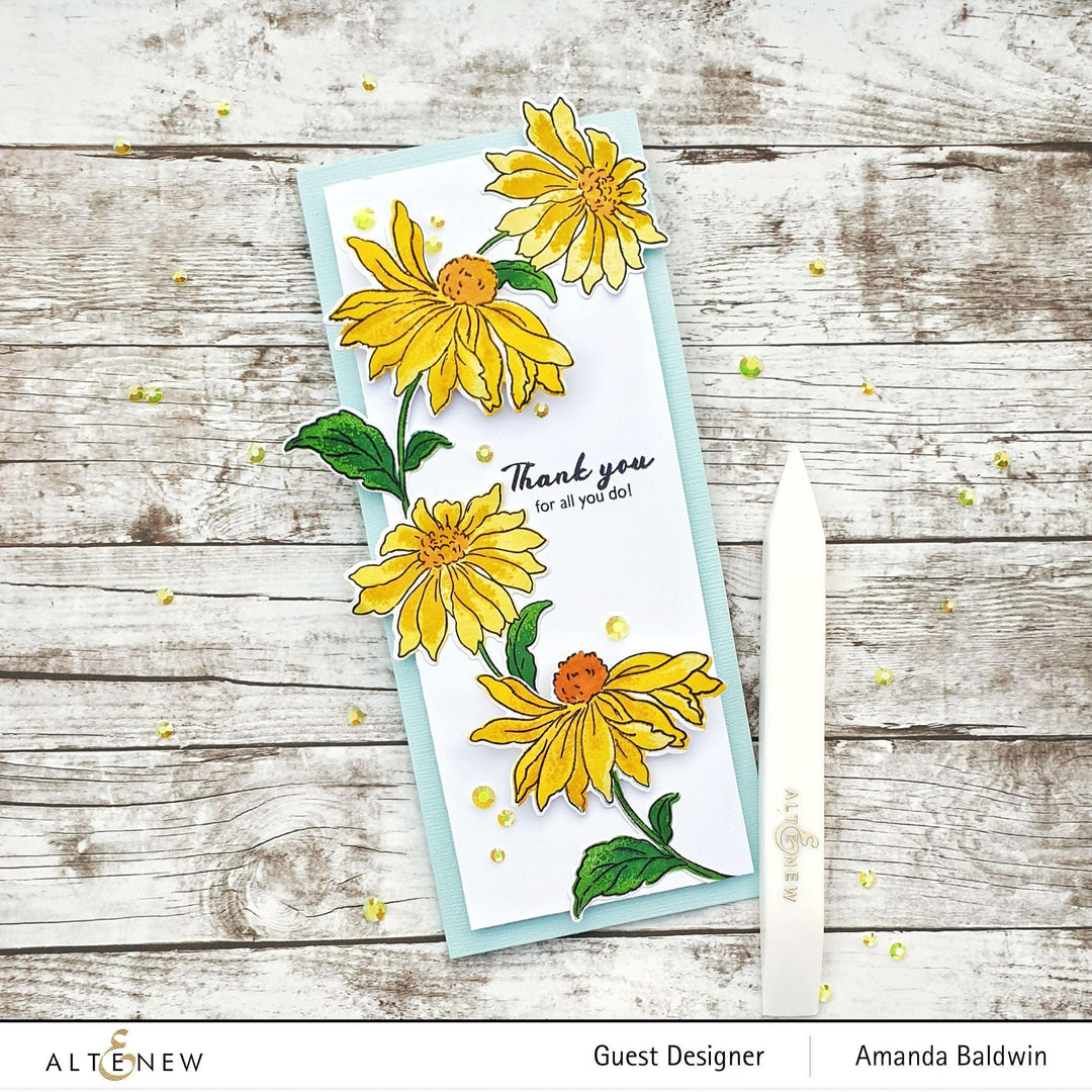 Altenew Build-A-Flower Set Build-A-Flower: Coneflower Layering Stamp & Die Set & Ink Bundle