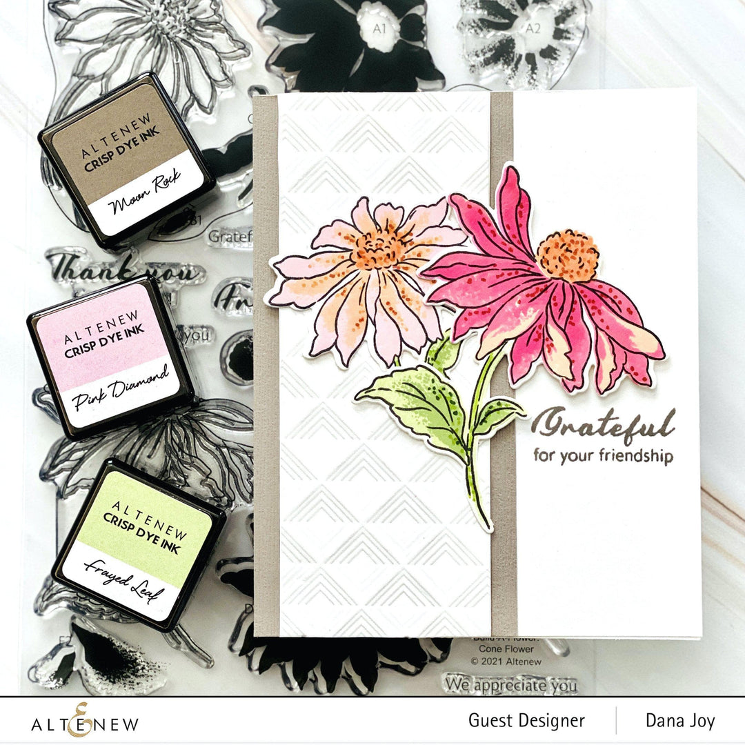 Altenew Build-A-Flower Set Build-A-Flower: Coneflower Layering Stamp & Die Set & Ink Bundle