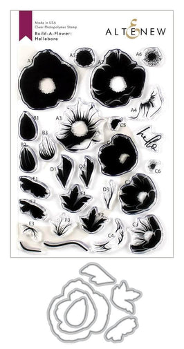Altenew Build-A-Flower Set Z - Build-A-Flower: Hellebore Layering Stamp & Die Set