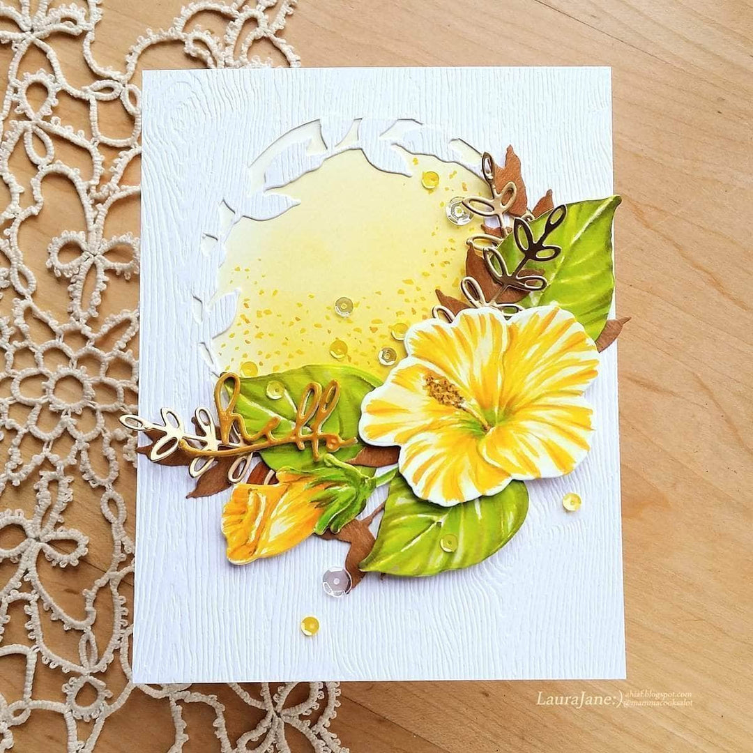 Altenew Build-A-Flower Set Build-A-Flower: Hibiscus Layering Stamp & Die Set