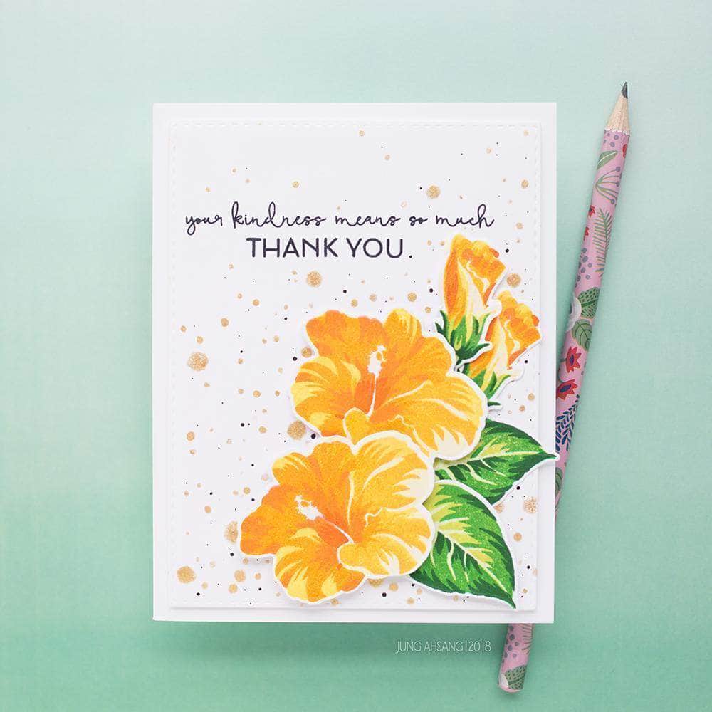 Altenew Build-A-Flower Set Build-A-Flower: Hibiscus Layering Stamp & Die Set
