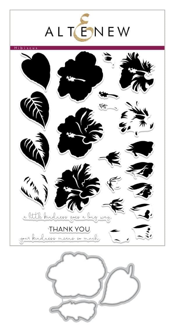 Altenew Build-A-Flower Set Build-A-Flower: Hibiscus Layering Stamp & Die Set