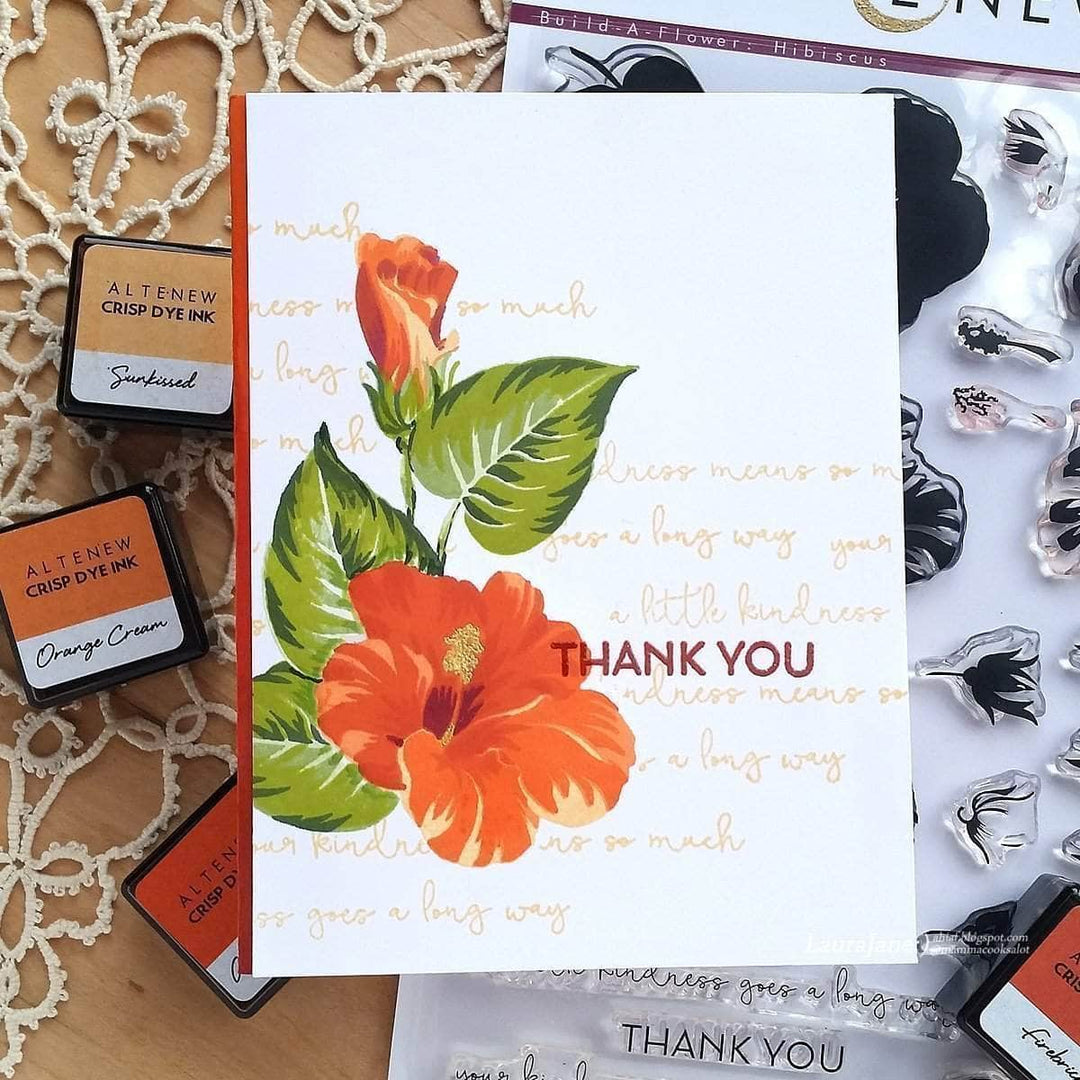 Altenew Build-A-Flower Set Build-A-Flower: Hibiscus Layering Stamp & Die Set