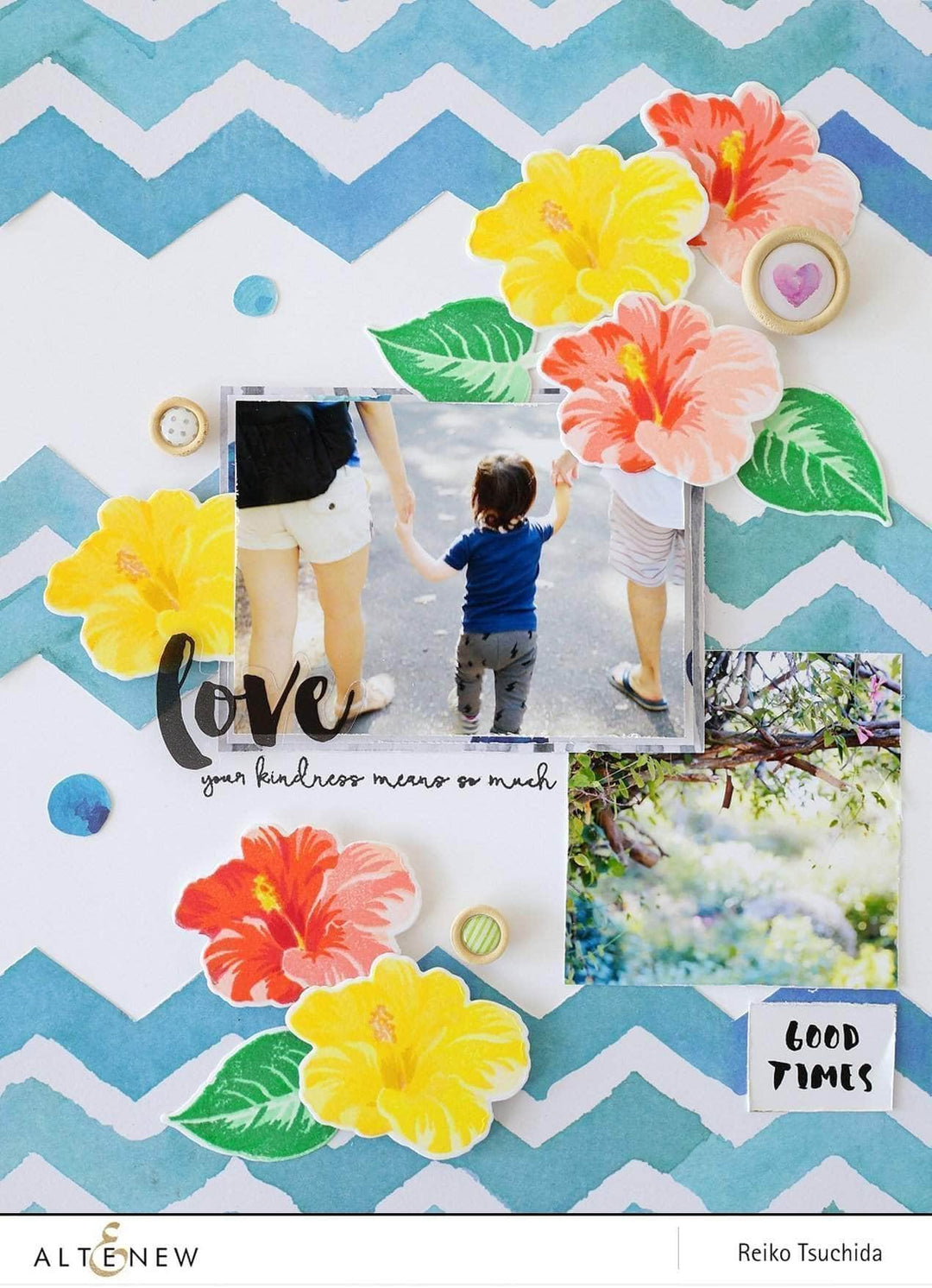 Altenew Build-A-Flower Set Build-A-Flower: Hibiscus Layering Stamp & Die Set